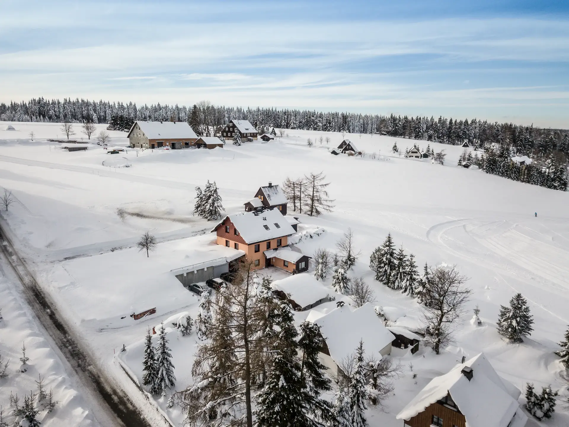 Verschneites Tellerhäuser im Winter