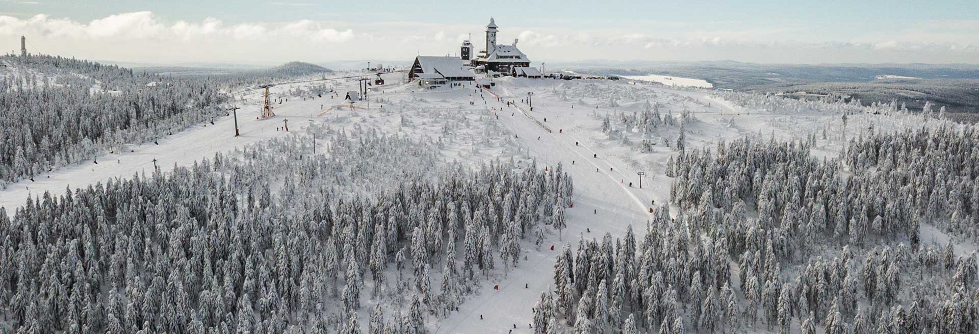 Der Fichtelberg im Winter